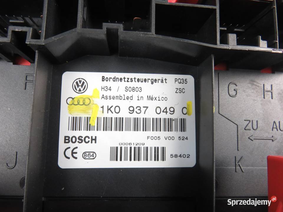 BSI VW JETTA III 1K2 25 BGP 1K0937049Q osobowe Skrzynki bezpieczników sprzedam