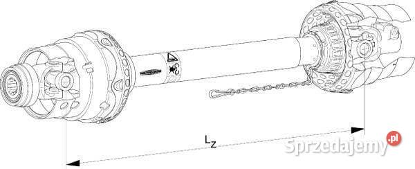 Wał przegubowy szerokokątny WWZ 2380 L860 mm Kamionna