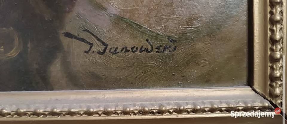 Góral z fajką obraz olejny Janusz Janowski Kraków sprzedam