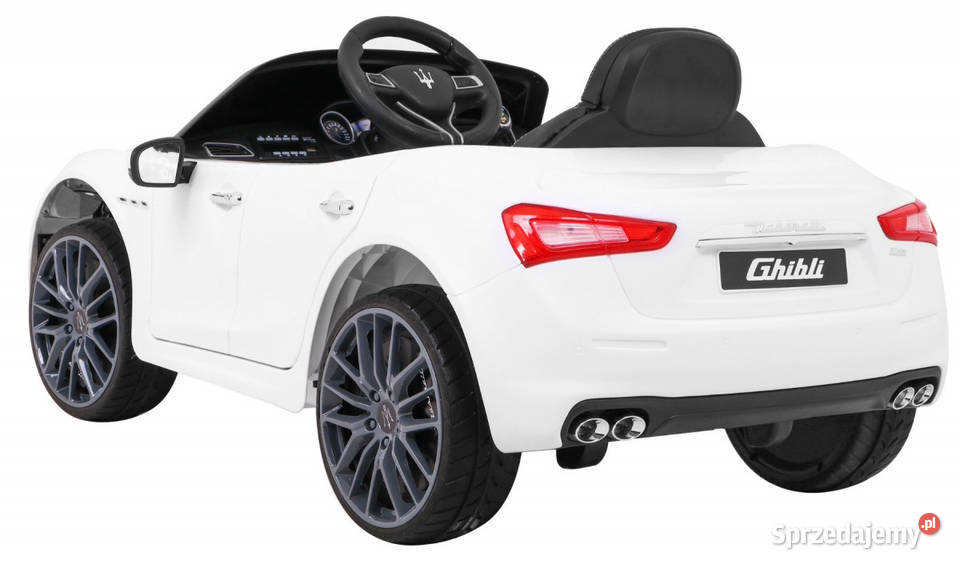Maserati Ghibli Białe 12V 2x Silnik 16000RPM Pojazdy elektryczne i spalinowe