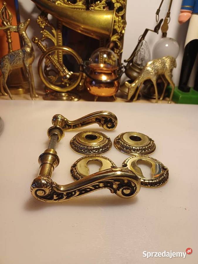 Klamki z rozetami Mosiądz Pozostałe wielkopolskie Poznań sprzedam