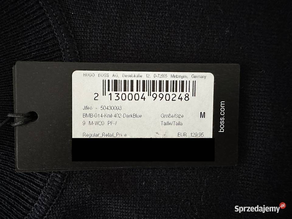 HUGO BOSS sweter męski rozmiar M Rozmiar M Szczecin sprzedam