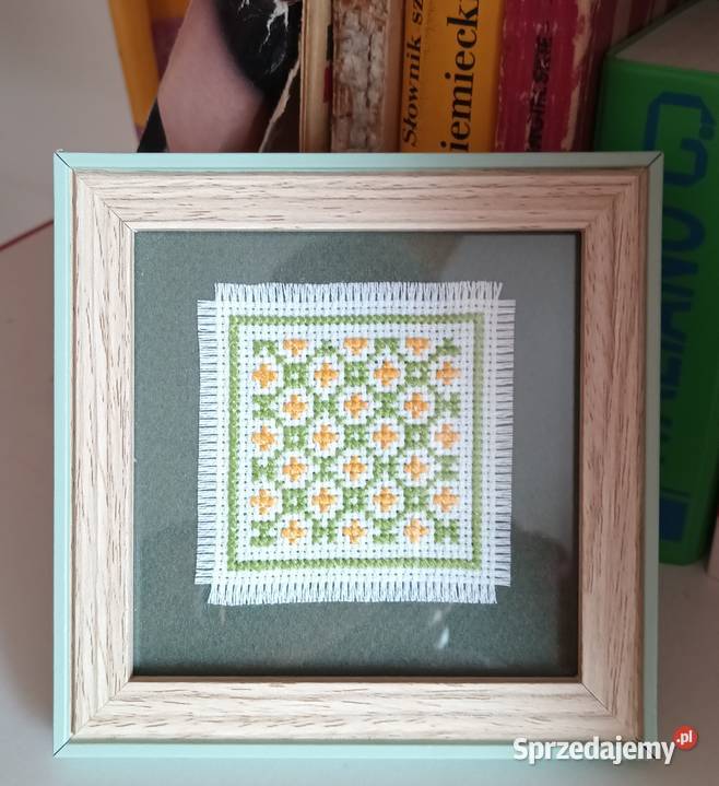 krzyżykowy obrazek żółtozielony Inowrocław