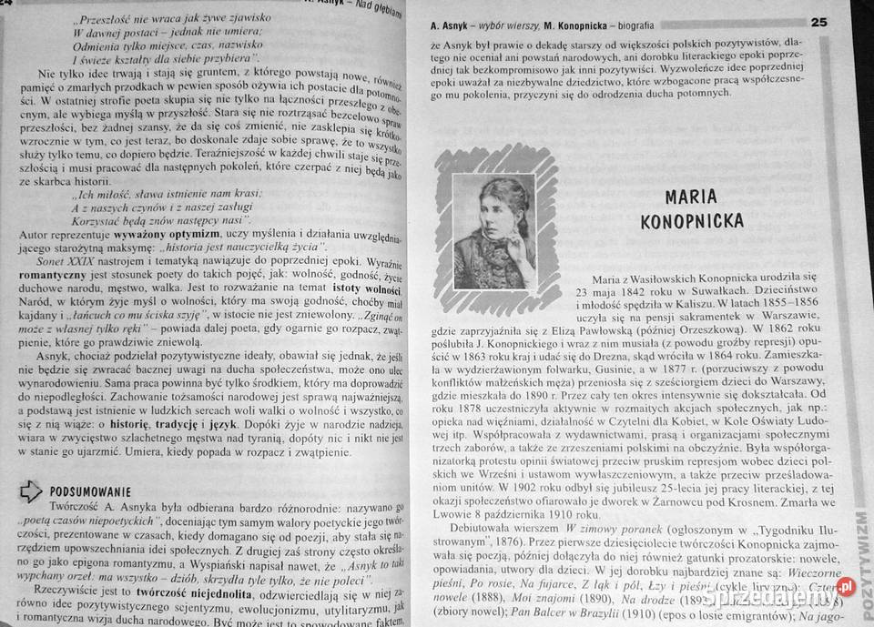 Pozytywizm 4 Opracowania lektury wiersze D Chełm