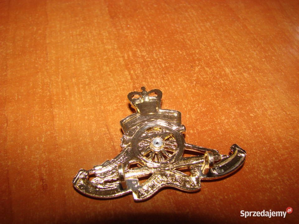 Artyleria Królewska brytyjska odznaka na czapkę Pruszcz Gdański