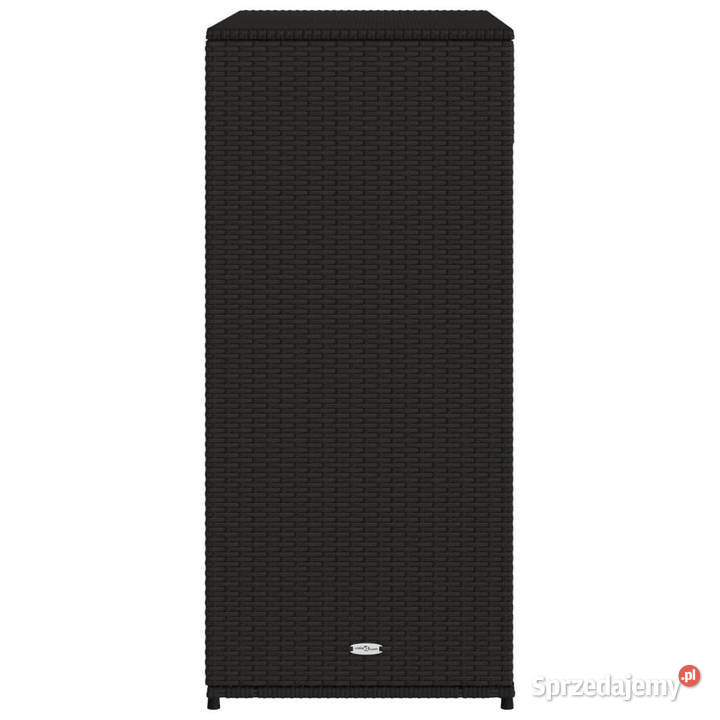 Szafka ogrodowa czarna 105x55x113 polirattan Warszawa