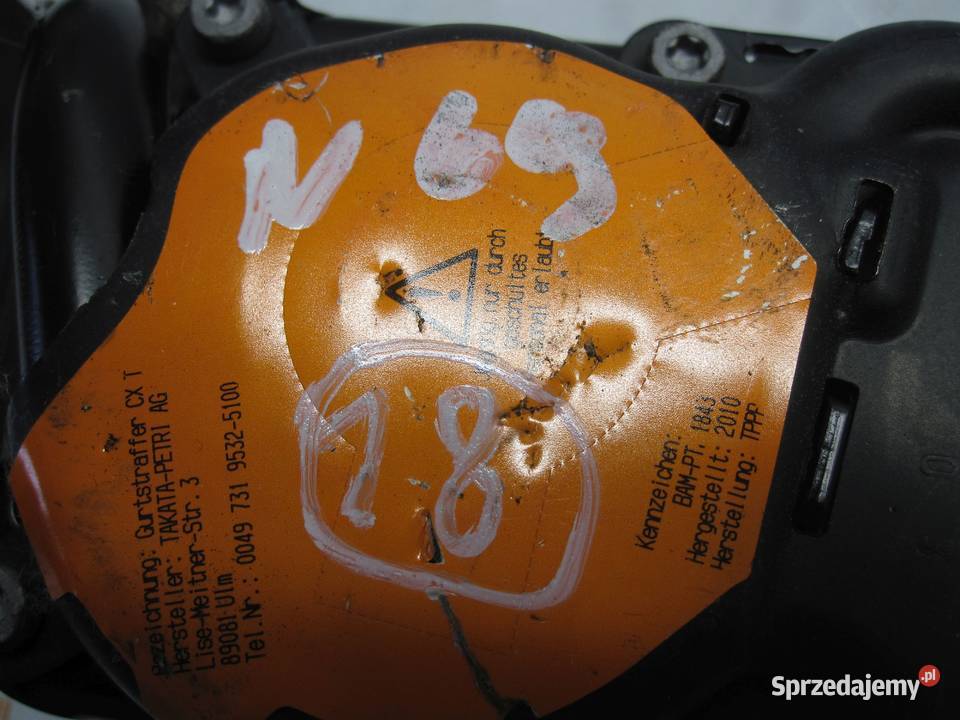 AUDI A1 I 8X pas bezpieczeństwa lewy przód Kielce