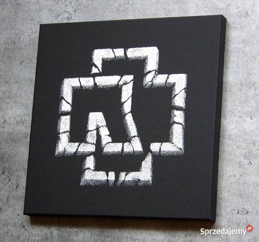Rammstein Logo ręcznie grawerowane na blasze Sandomierz sprzedam