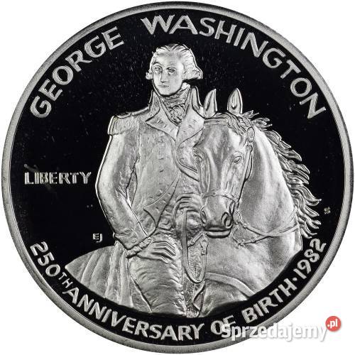 1982D Nieobwodowy George Washington Silver Warszawa