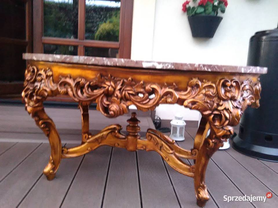 Stolik Barokowy Rzeźbione Antyk UNIKAT Antyki Kluki sprzedam