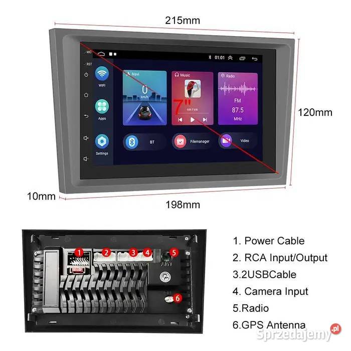 Radio Android 10 Opel ZAFIRA VECTRA Antara Astra Ożarowice