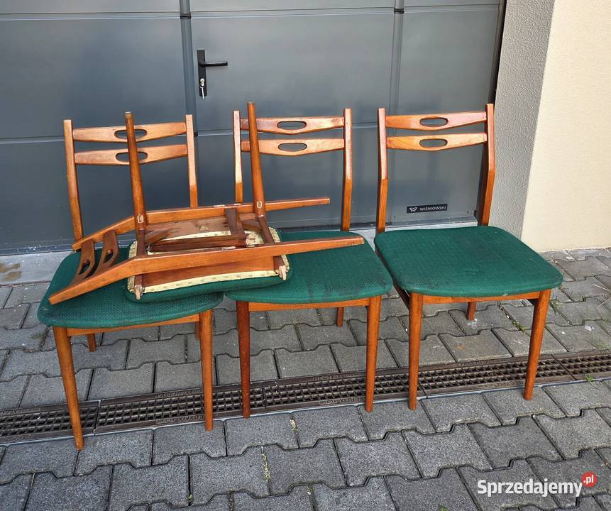 Komplet 6 krzeseł z lata 6070 MidCentury Modern Dobrzykowice