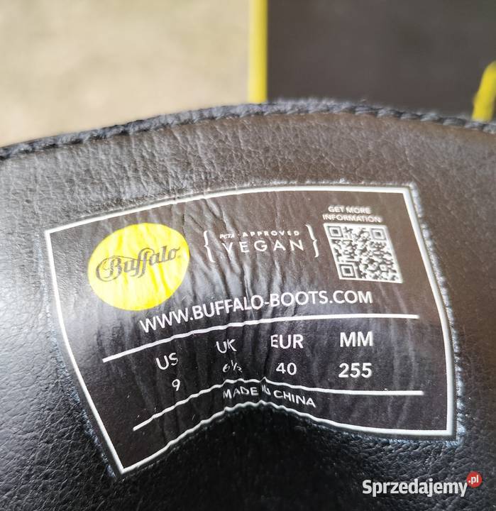 Buty Botki buffalo vegan nappa 40 Wałbrzych sprzedam