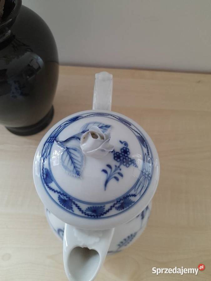 Porcelanowy dzbanek Meissen wzór cebulowy Bogatynia sprzedam