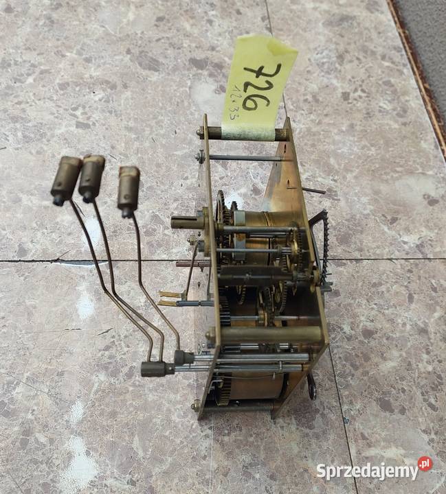 726 Mechanizm starego zegara ściennego Mauthe Tczew
