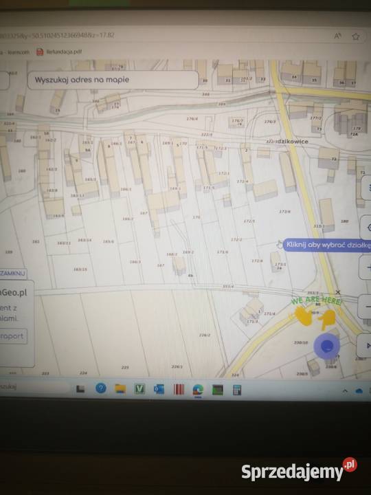 Sprzedam działkę rolno budowlaną Radzikowice sprzedam