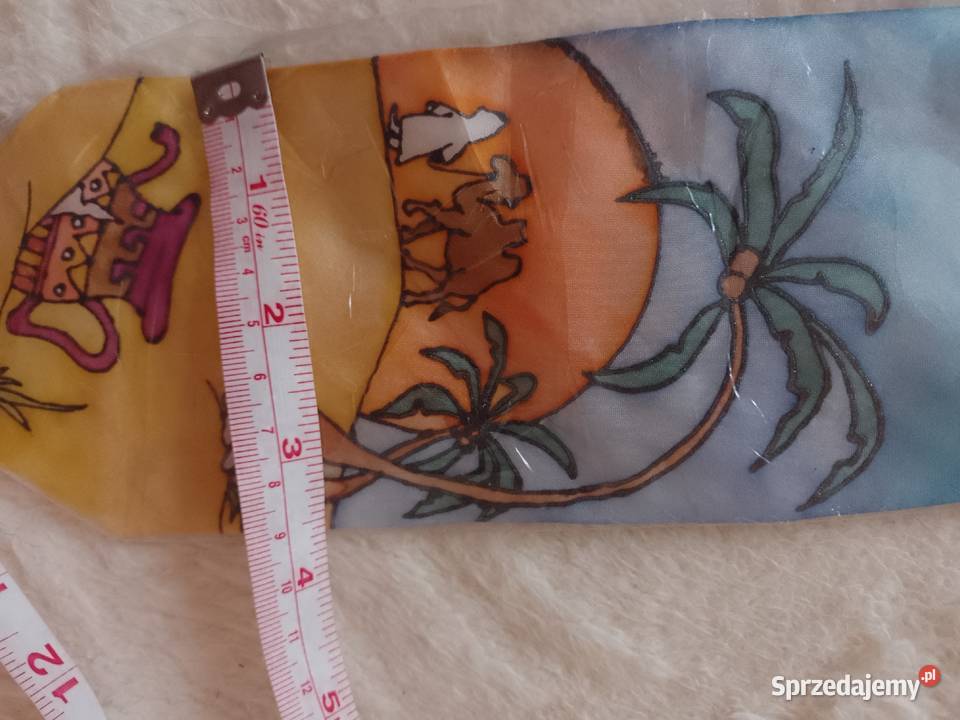 Ekstrawagancki jedwabny krawat z Dubaju Silk małopolskie Kraków