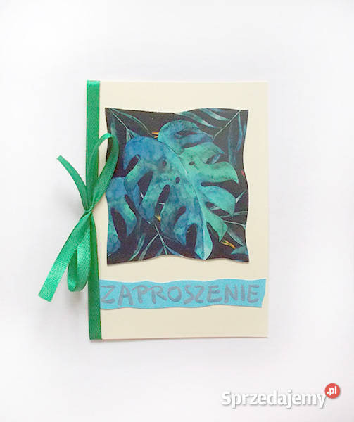 monstera zaproszenia na imprezę boho zaproszenia Pozostałe Gdańsk
