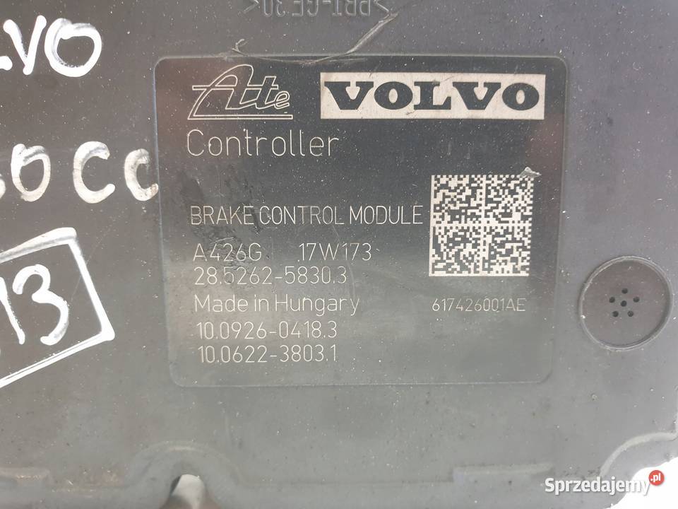 Volvo V60 CC POMPA ABS Sterownik P31423348 lubelskie Chełm