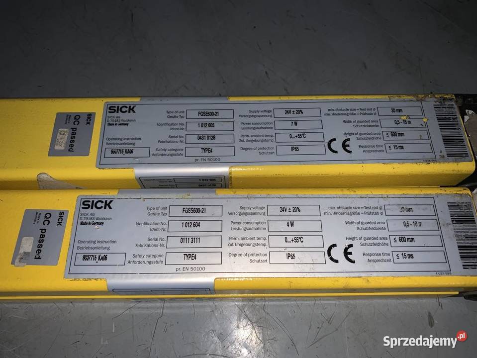 Sick FGSS60021FGSE60021 30FGS 10126041012605 Warszawa