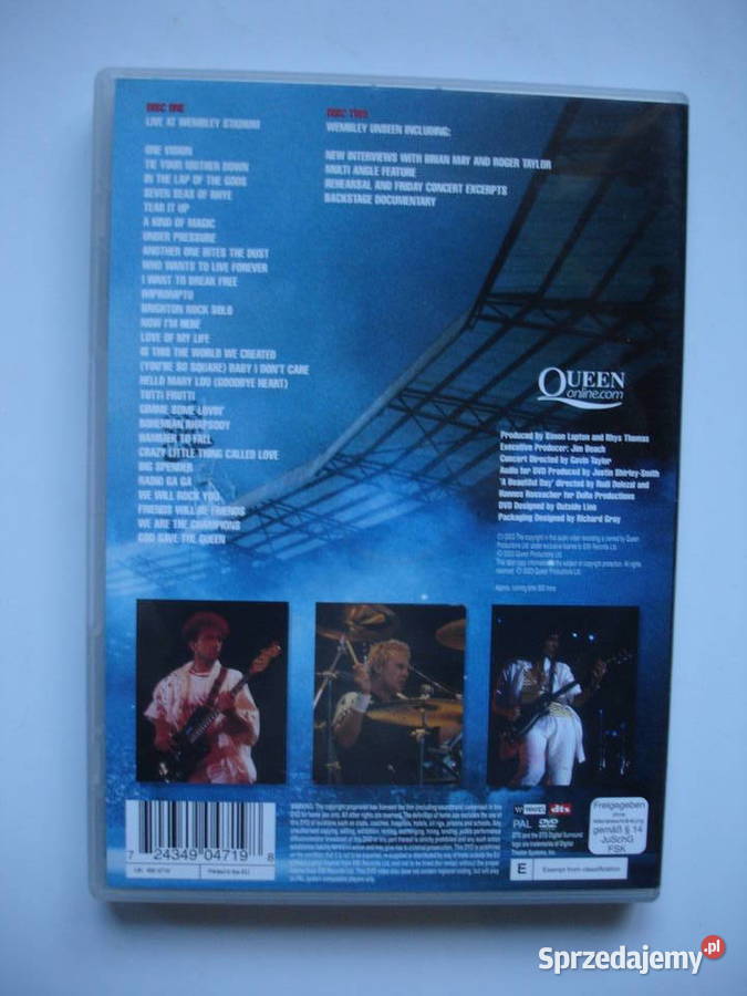 QUEEN Live Wembley Stadium 2 DVD lubuskie Zielona Góra sprzedam