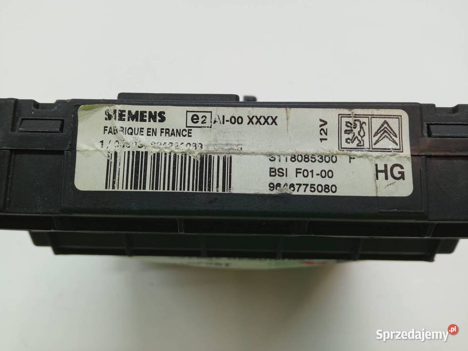 MODUŁ BSI 9646775080 F01 Citroen C3 I 20022009 świętokrzyskie sprzedam