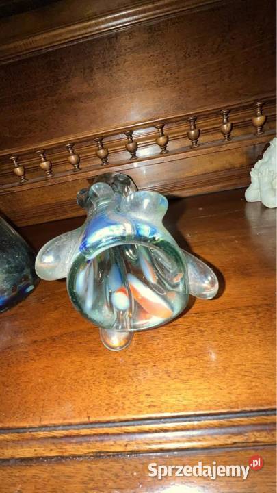 Wazon szklany Sękacz Czasy Prl Gdańsk