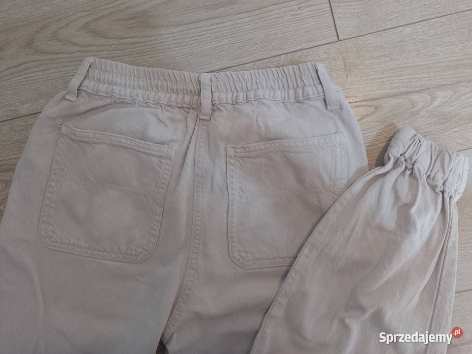 Spodnie cargo ZARA 164 różowe pudrowy róż Spodnie Jaworzno