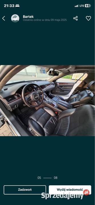 Audi a8 d3 42v8 mpi światła przeciwmgielne A8 Nowy Dwór Gdański
