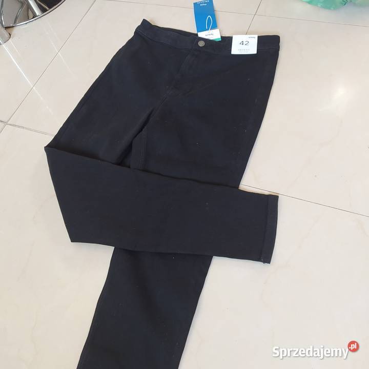 Sinsay 42 skiny high waist spodnie Bez wzoru Kraków sprzedam
