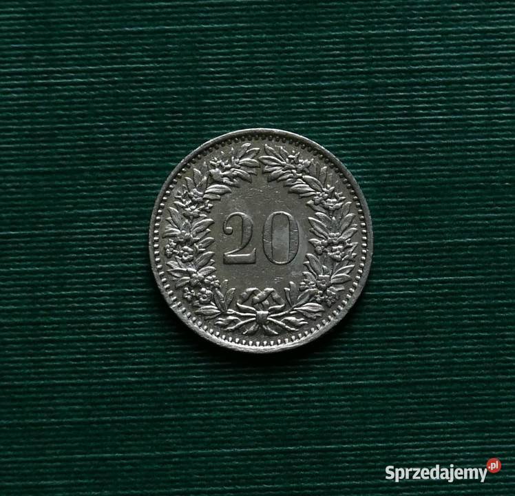 SZWAJCARIA 20 rappenów 1974r