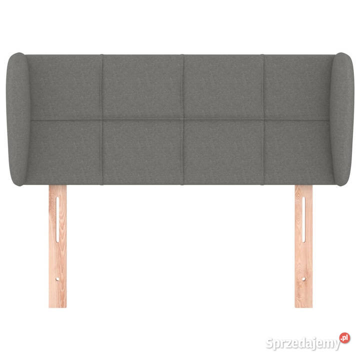 Zagłówek uszak ciemnoszary 83x23x7888 tkanina mazowieckie sprzedam