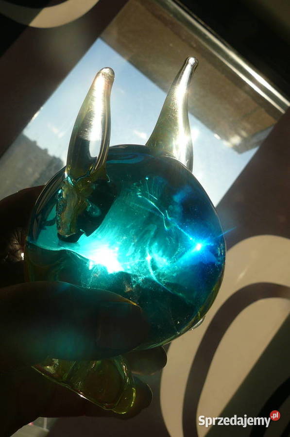 Ryba stara szkło kolorowe kryształ Dekoracje i ozdoby Wrocław