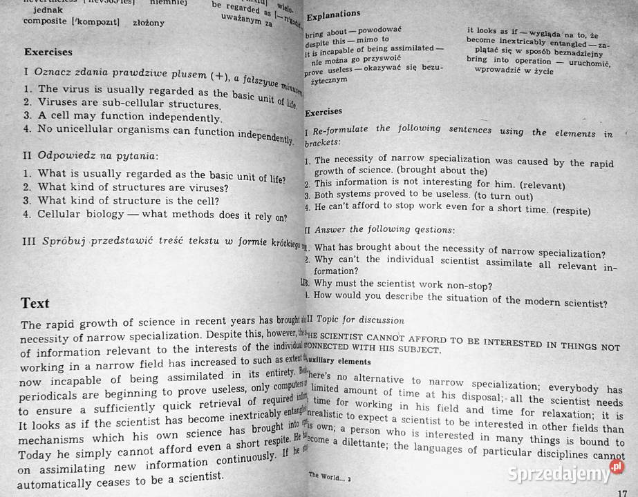 The world through English 3 Leon Leszek Szkutnik Chełm sprzedam