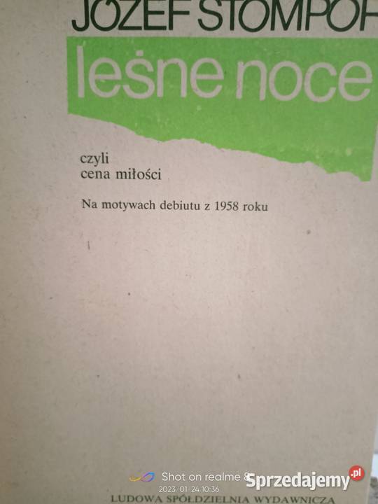 Leśne noce Stompor książki Warszawa księgarnia mazowieckie sprzedam