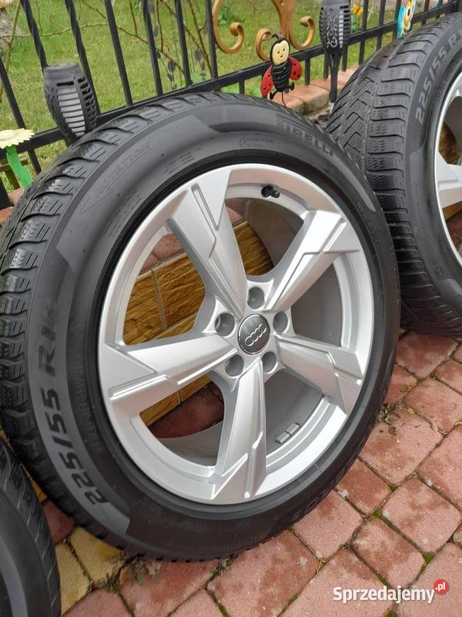 Alufelgi z oponami Zimowe 5x112 R18 Audii sprzedam
