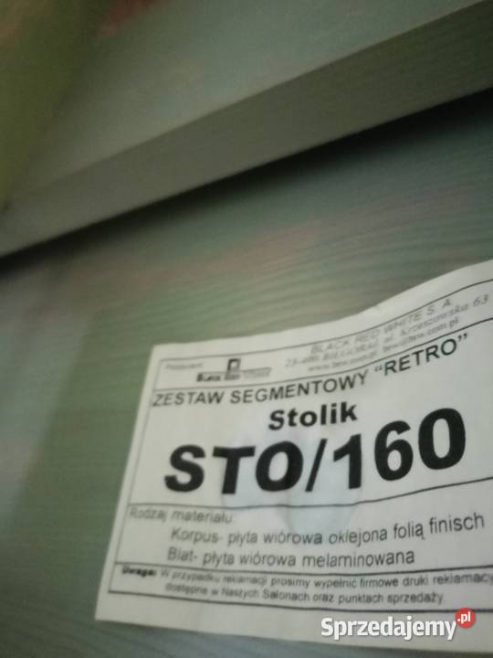 Stół i 4 krzesła do jadalni Black Red White Łódź sprzedam