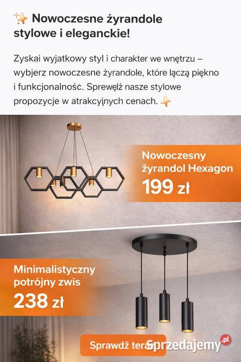 Żyrandole kinkiety plafony Pozostałe Siedlce