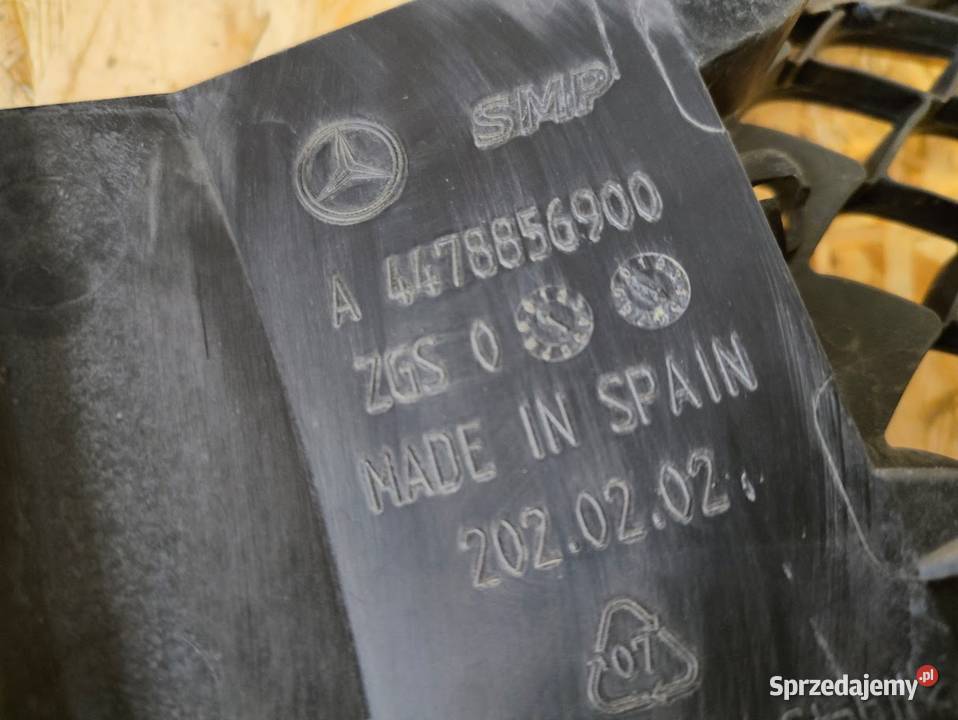 Kratka Dolna Środkowa Zderzaka Przód Mercedes Pleszew