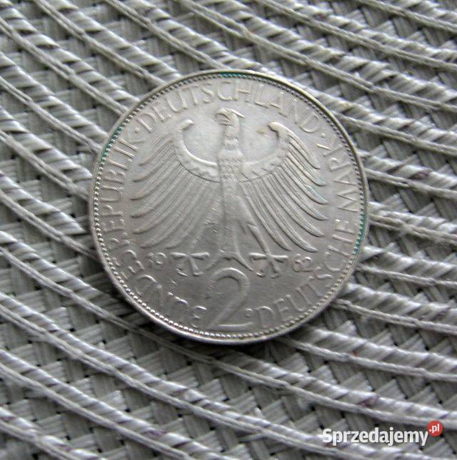 Niemcy 2 Marki 1962r D Planck Numizmatyka Kalisz