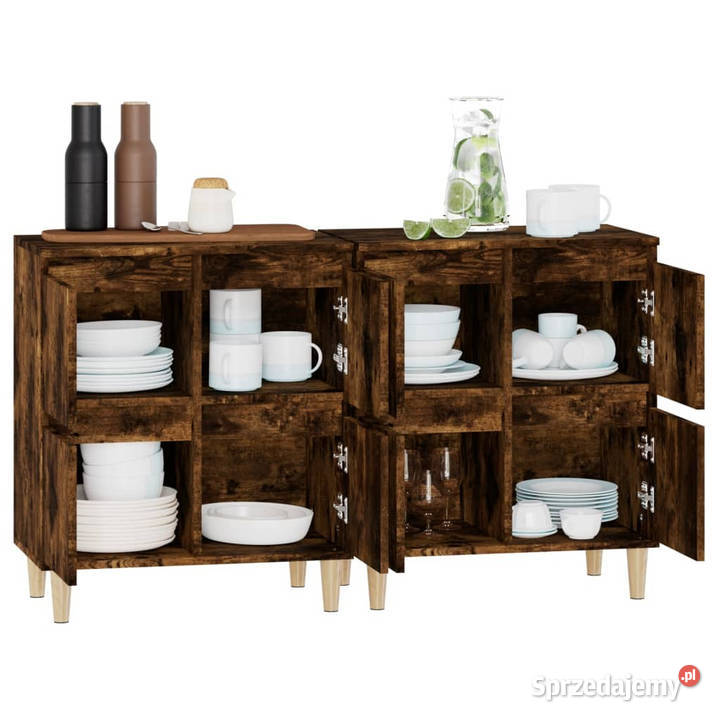 Komody 2 przydymiony dąb 60x35x70 WM3185756