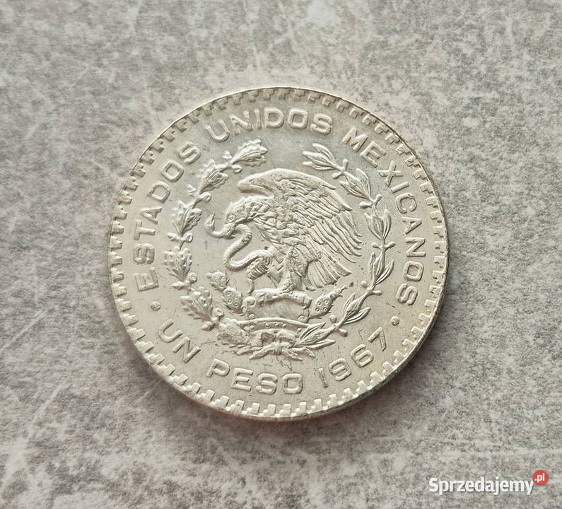 452 MEKSYK srebro 1 Peso 1967 r Wola Kruszyńska