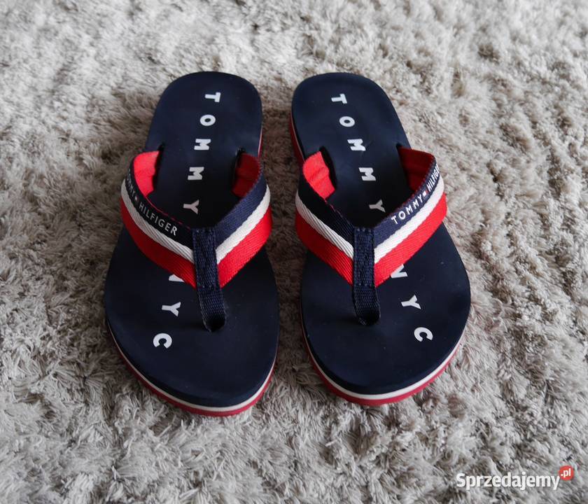 Tommy Hilfiger świetne klapki japonki 36 czerwony Wrocław