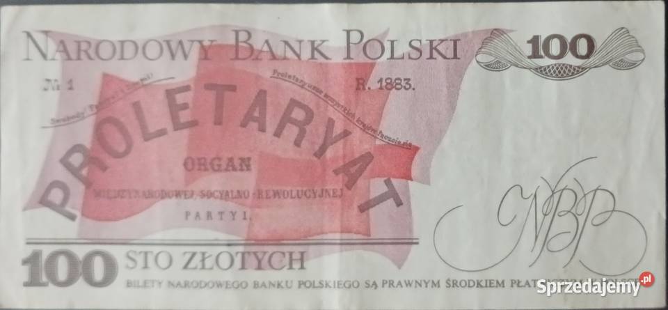 100 złotych 1XII1988 seria TE wielkopolskie Konin