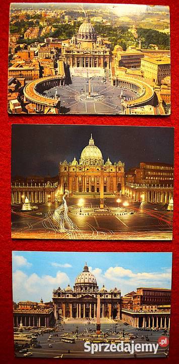 Watykan Bazylika San Pietro Papież pocztówki z sprzedam