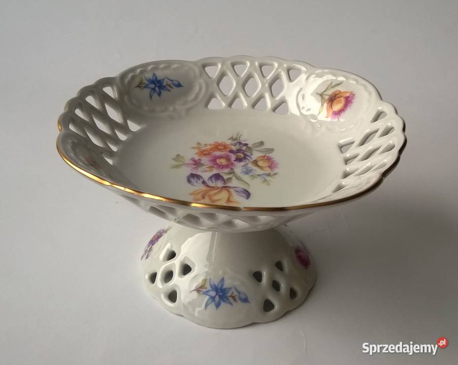 Lichte Porcelanowa Paterka na nóżce Porcelana Radom