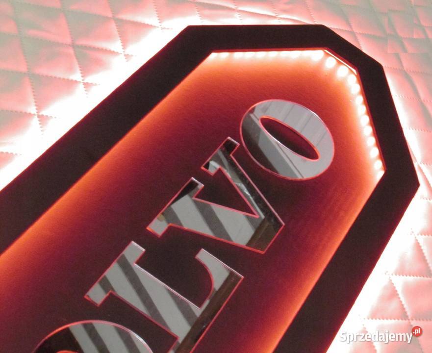 Tablica LED VOLVO RGB 98x28 podświetlana Akcesoria samochodowe Kobierno