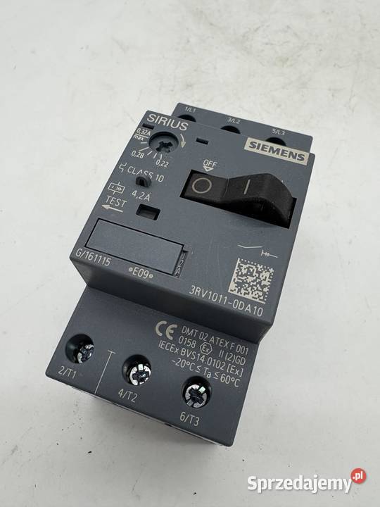 Siemens 3RV10110DA10 Wyłącznik silnikowy 022032A mazowieckie