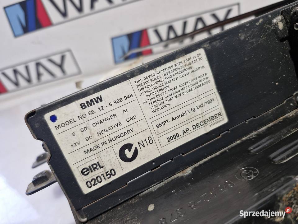 6908948 BWM E39 ZMIENIARKA PŁYT CD NA 6 PŁYT Sprzęt audio fabryczny sprzedam