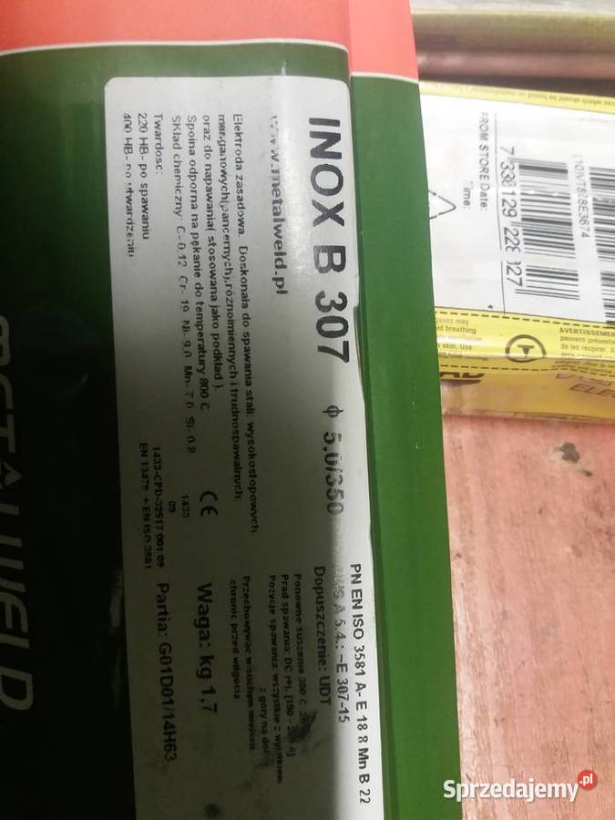 Elektroda do aluminium AL 998 OK9620 WacPac Dęby Wolskie
